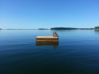 6ft x 6ft Floating Pontoon Raft in Georgian Bay.jpg